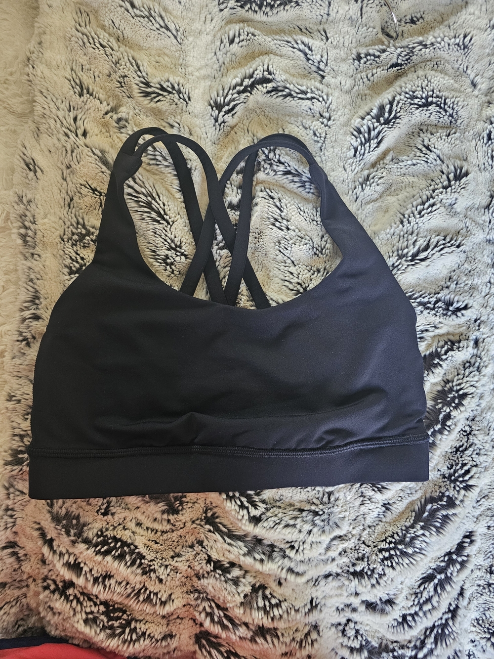 LULULEMON✨️Women’s Black Strappy Sports Bra - Comfortable Support